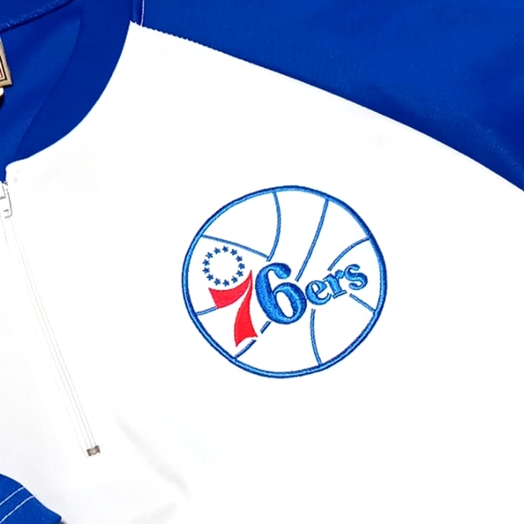 Vintage Hardwood Classics "Sixers" Basketball Warm-up Replica Jersey - Picture 2 of 8